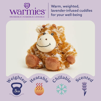 Junior 9” Giraffe Stuffed Animal, Microwavable Heated Plushies and Weighted Soft Plush Toys