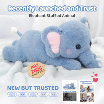 Weighted Stuffed Animals Elephant Plush, Heatable Coolable, 2-5Lbs