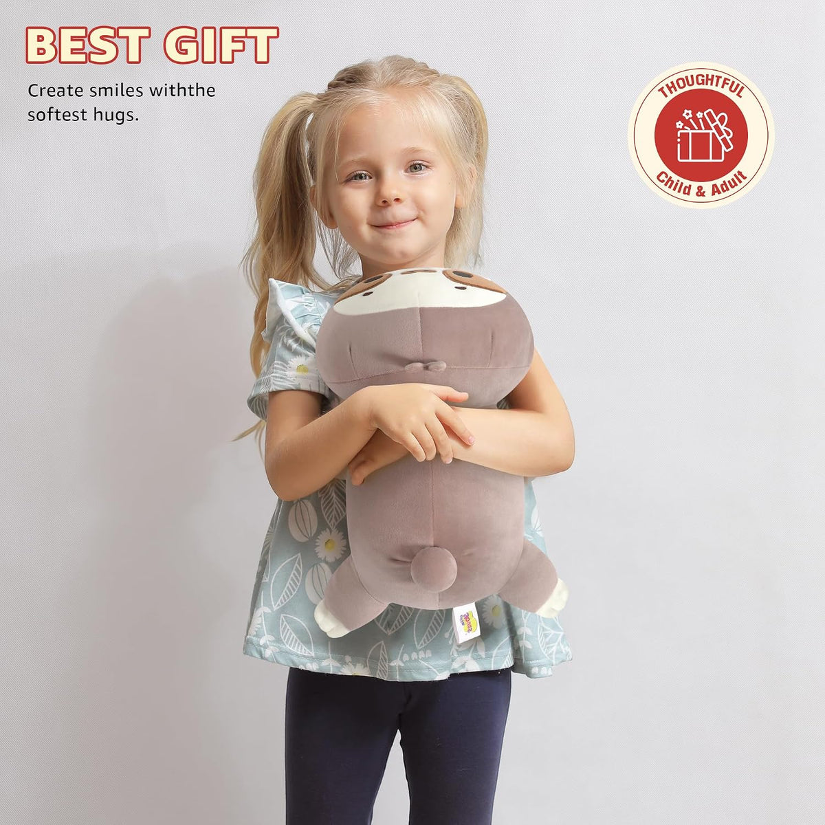 Original Weighted Sloth Plush, Cute 13.8"|1.8 Pound Hugging Sloth Weighted Stuffed Animal, Soft Collectible Plushies Pillow Toy Gift for Kids & Adults