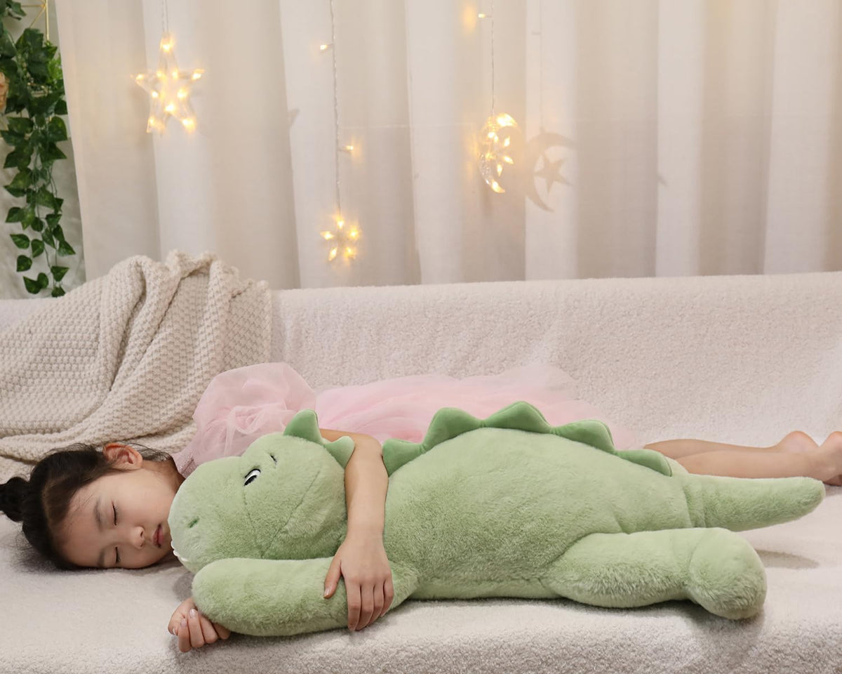 31 Inch 5 Lbs Dinosaur Weighted Stuffed Animals, Dino Plush Toy Pillow