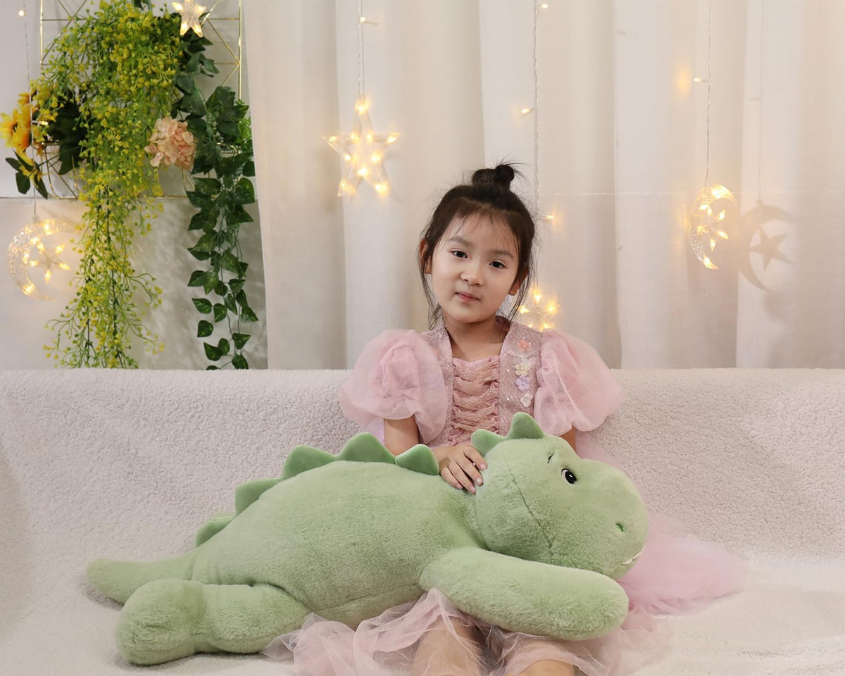31 Inch 5 Lbs Dinosaur Weighted Stuffed Animals, Dino Plush Toy Pillow