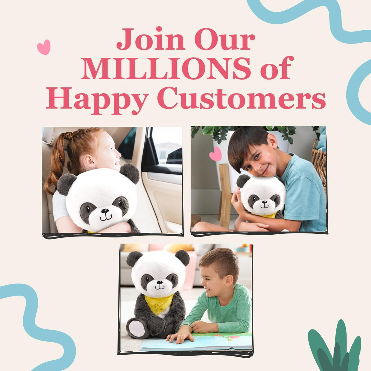 Panda weighted panda plush toy