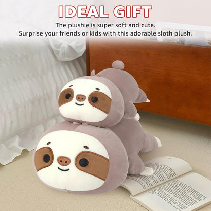 Original Weighted Sloth Plush, Cute 13.8"|1.8 Pound Hugging Sloth Weighted Stuffed Animal, Soft Collectible Plushies Pillow Toy Gift for Kids & Adults