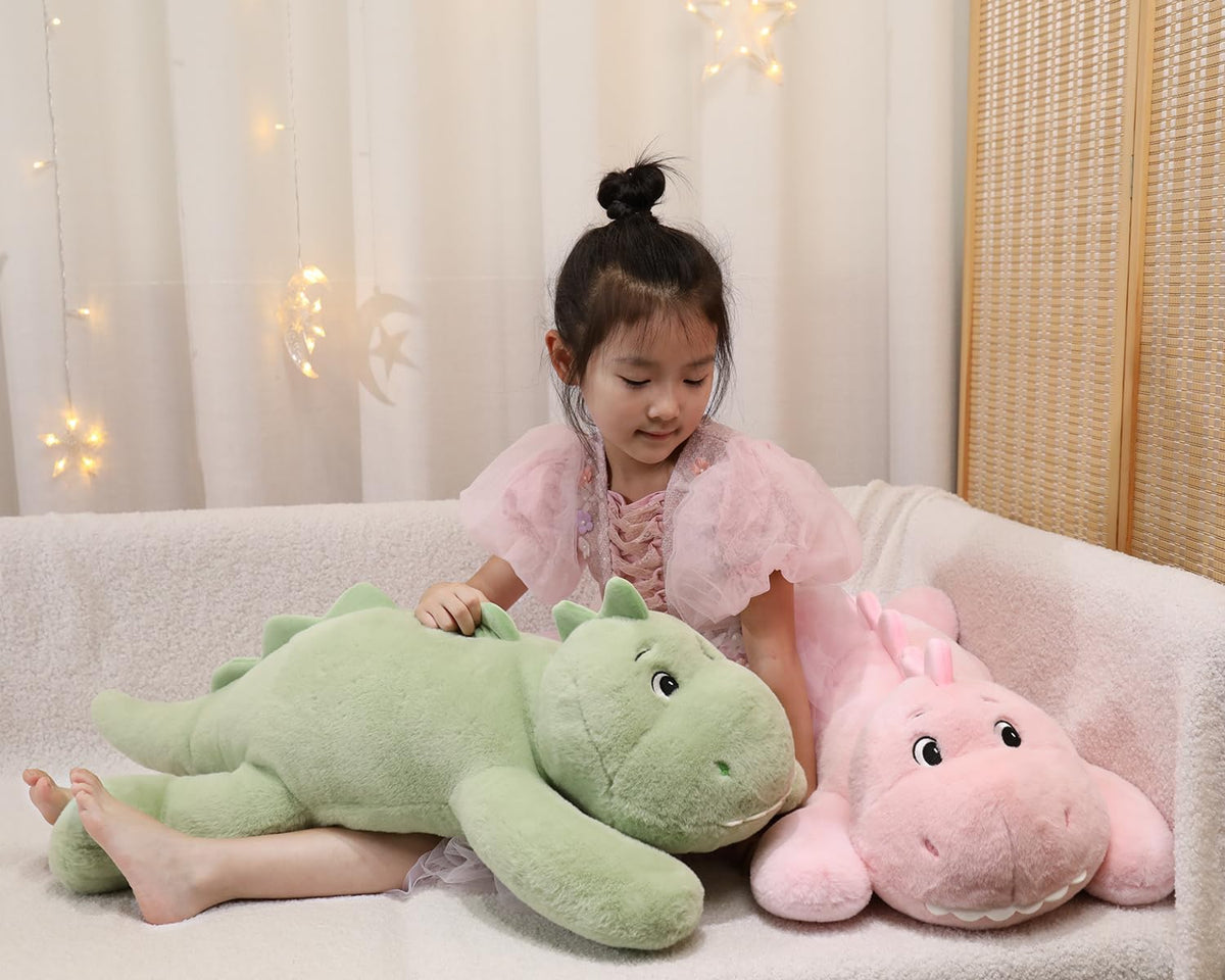 31 Inch 5 Lbs Dinosaur Weighted Stuffed Animals, Dino Plush Toy Pillow