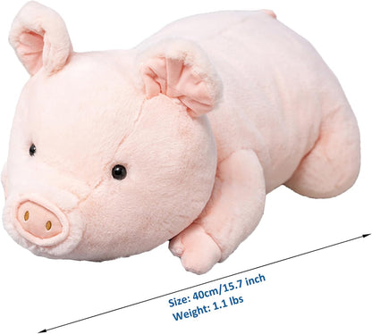 Poppy weighted pig plush toy