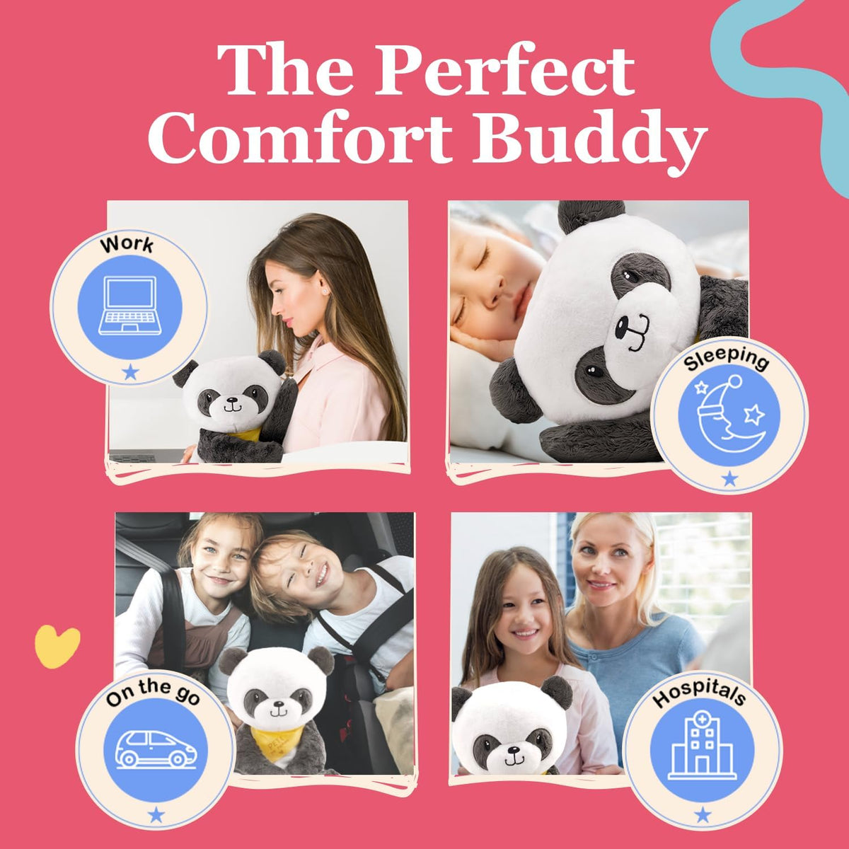 Panda weighted panda plush toy