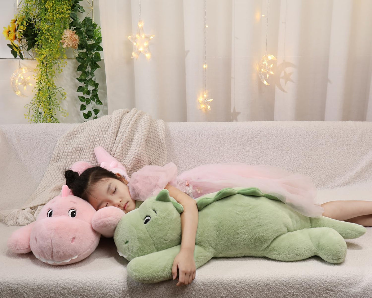 31 Inch 5 Lbs Dinosaur Weighted Stuffed Animals, Dino Plush Toy Pillow