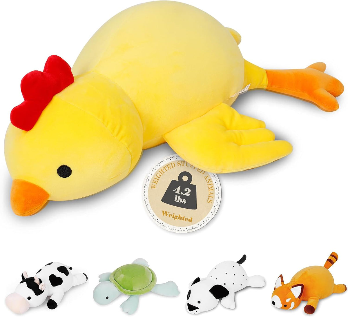 Sunny weighted chick plush toy