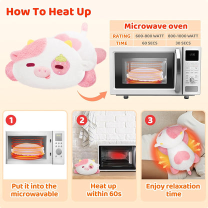 Berry weighted cow plush toy