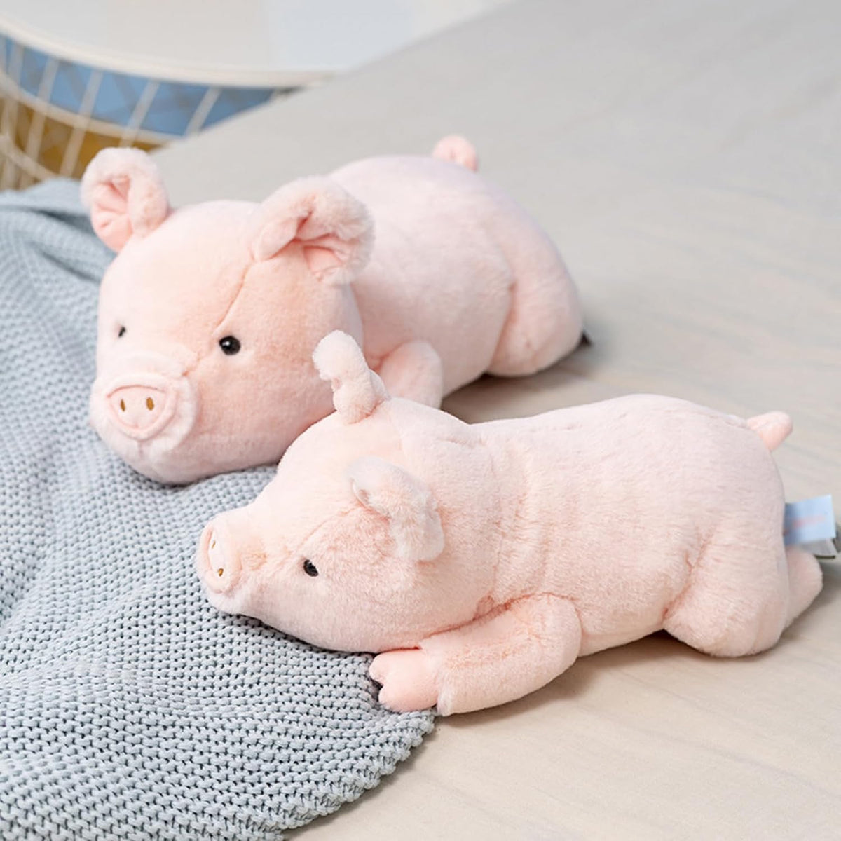 Poppy weighted pig plush toy