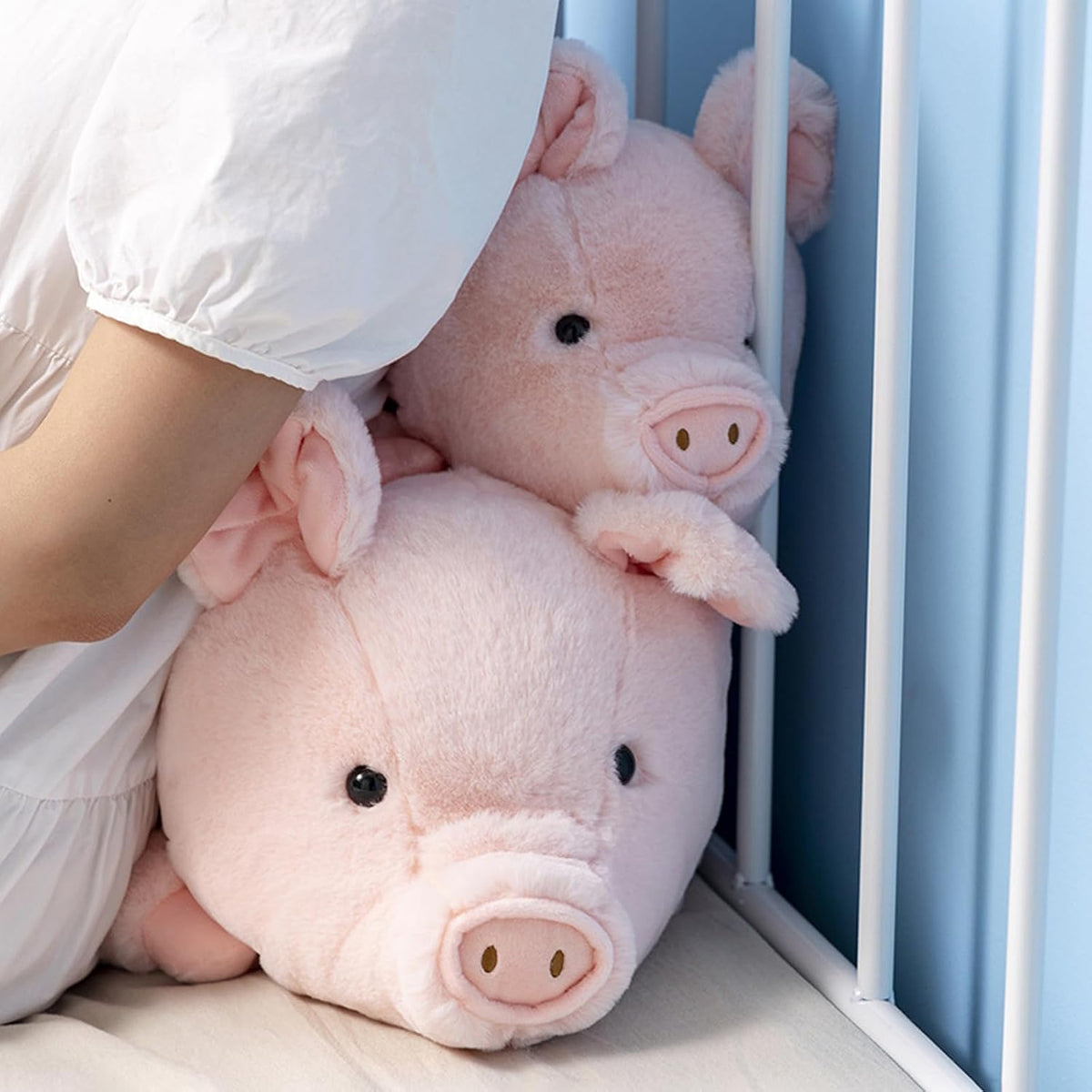 Poppy weighted pig plush toy