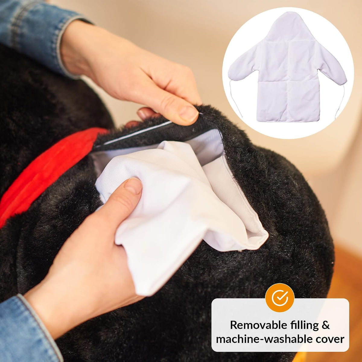 Penguin weighted penguin plush toy