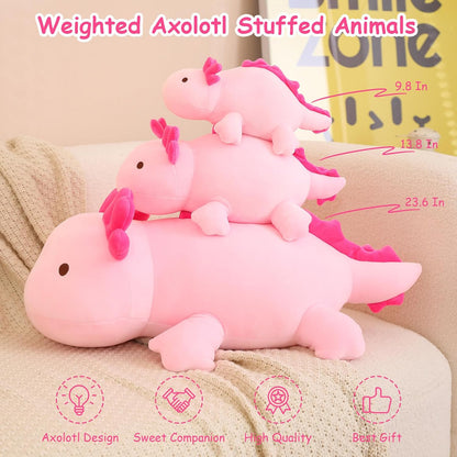 Axolotl weighted axolotl plush toy