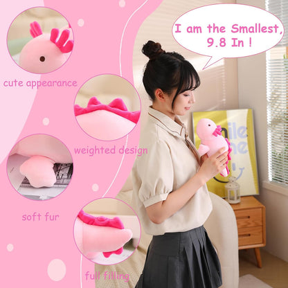 Axolotl weighted axolotl plush toy