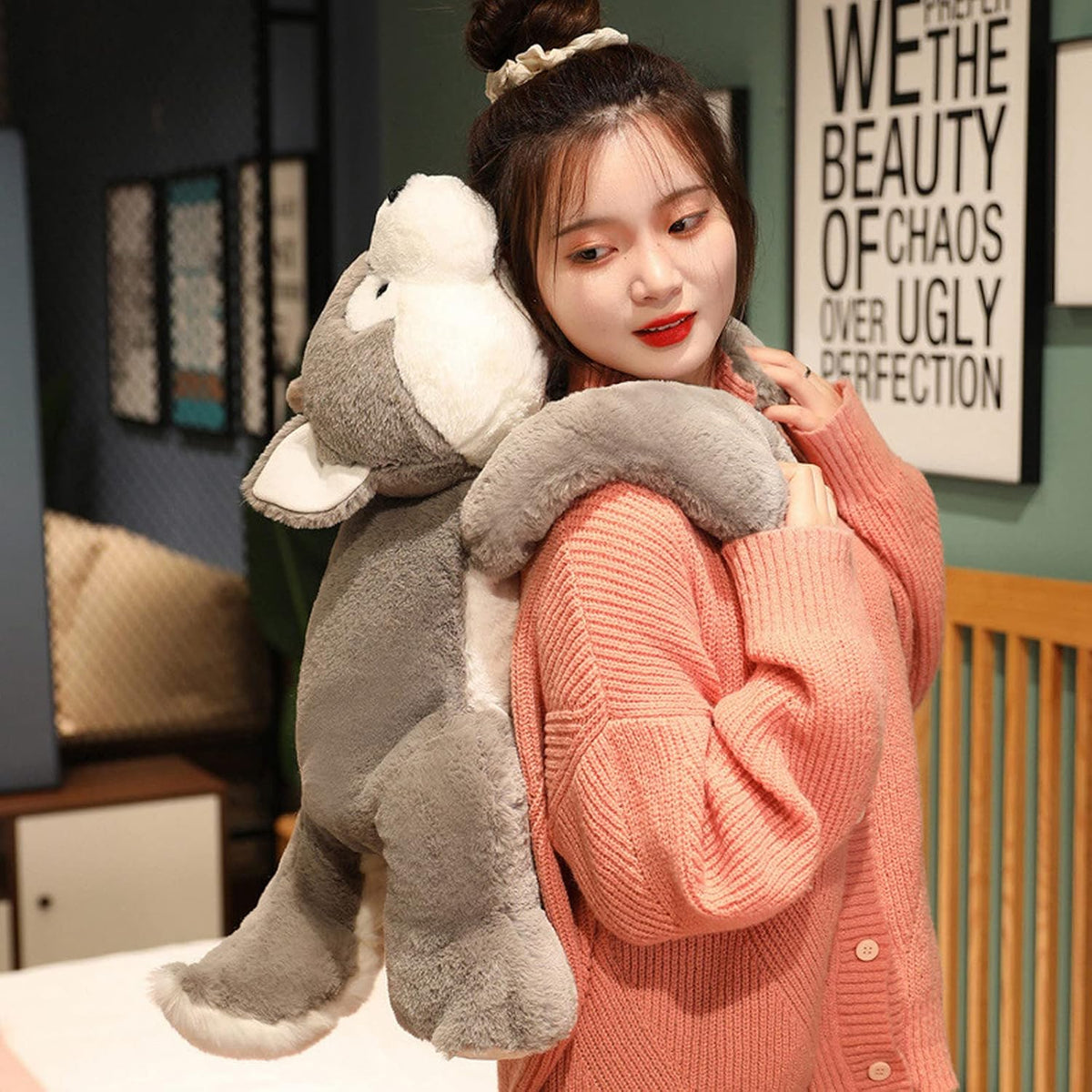 Husky weighted husky plush toy