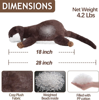 Ollie weighted otter plush toy