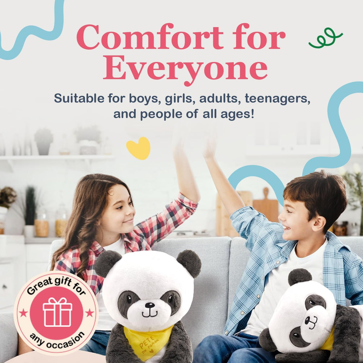 Panda weighted panda plush toy