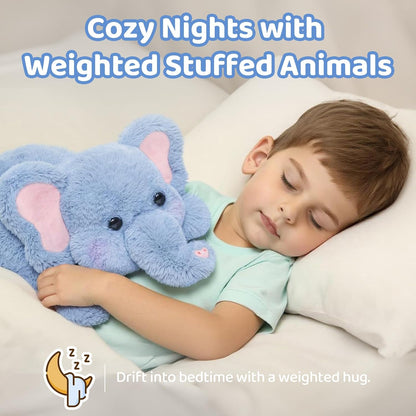 Weighted Stuffed Animals Elephant Plush, Heatable Coolable, 2-5Lbs