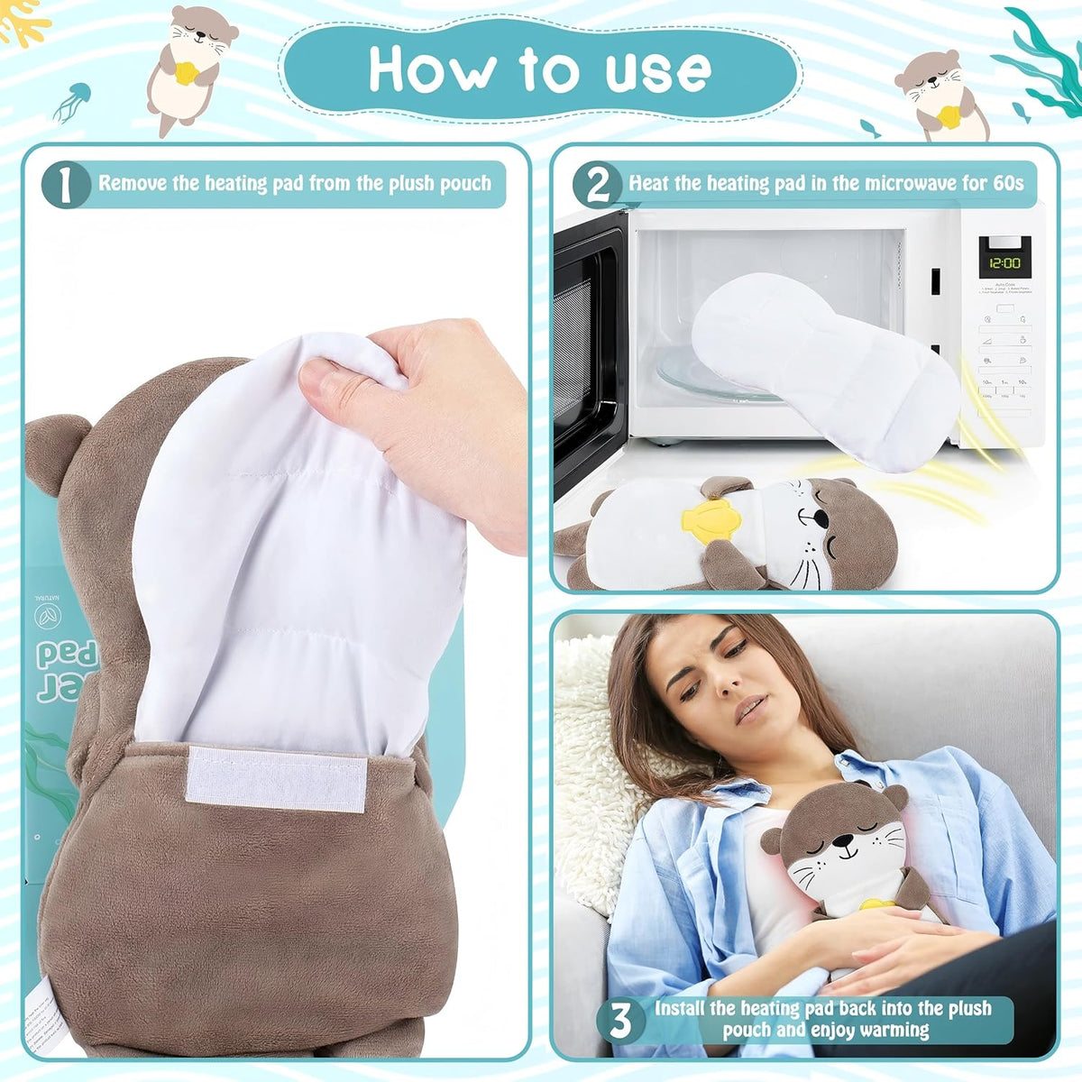 Waffles weighted warming otter pad