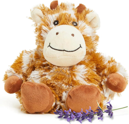 Junior 9” Giraffe Stuffed Animal, Microwavable Heated Plushies and Weighted Soft Plush Toys