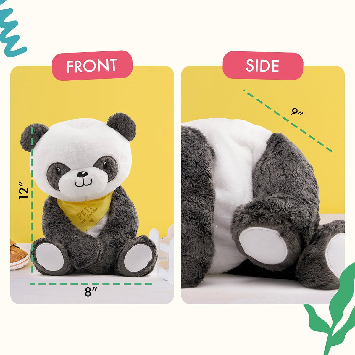 Panda weighted panda plush toy