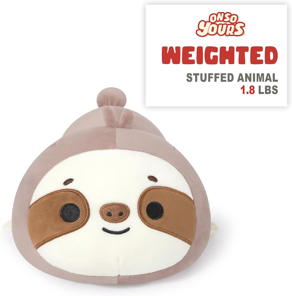 Original Weighted Sloth Plush, Cute 13.8"|1.8 Pound Hugging Sloth Weighted Stuffed Animal, Soft Collectible Plushies Pillow Toy Gift for Kids & Adults