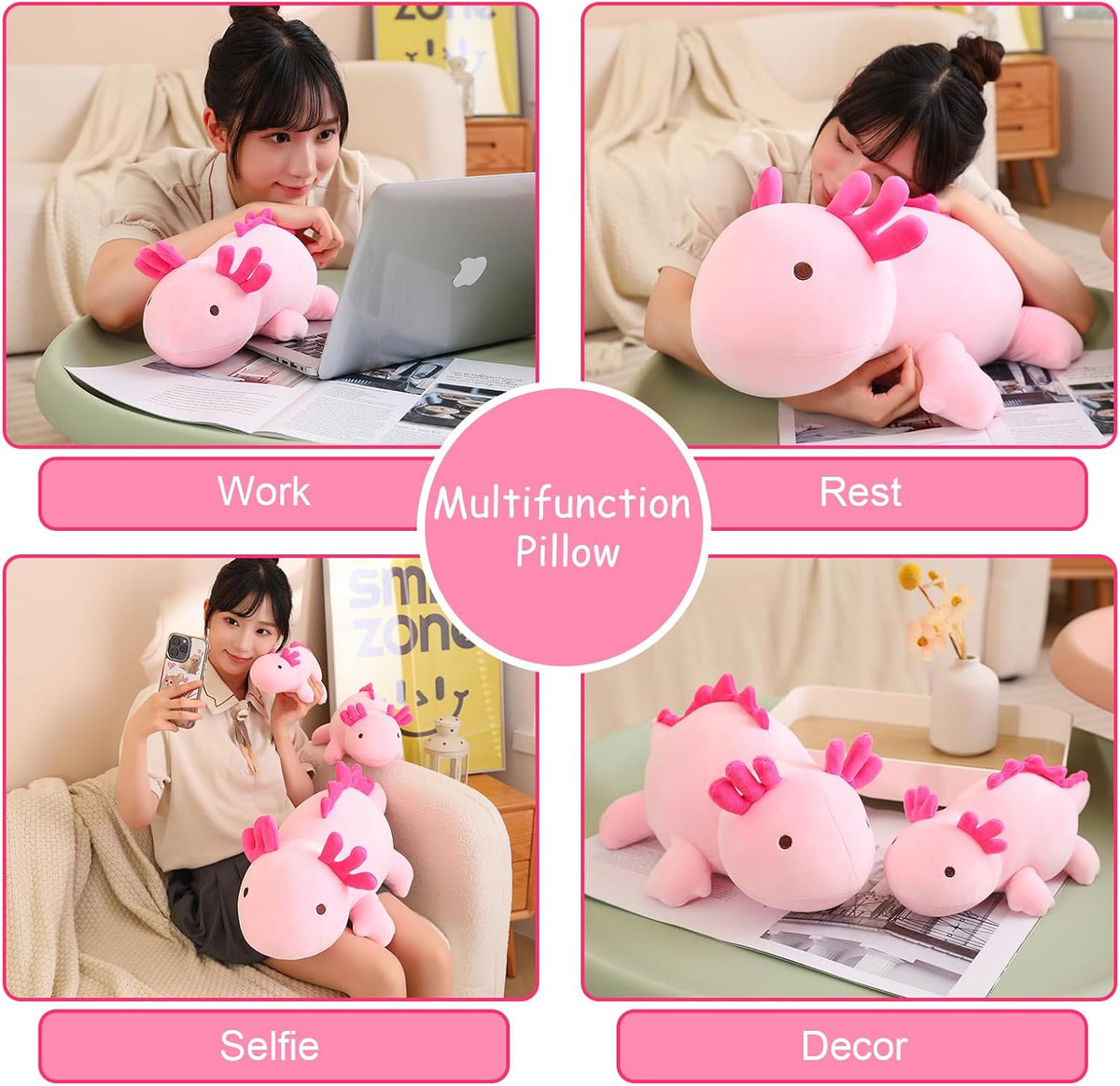 Axolotl weighted axolotl plush toy